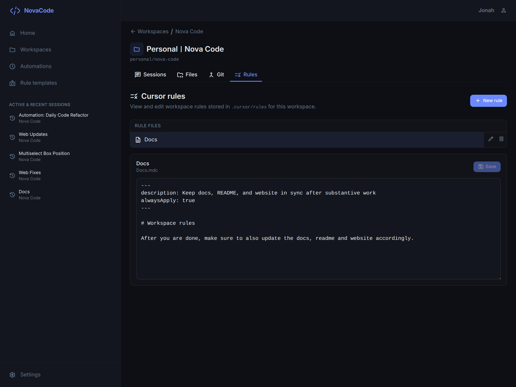 Placeholder for Rules screenshot